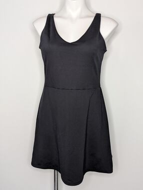 GapFit Black Sleeveless Athletic Exercise Workout Romper L